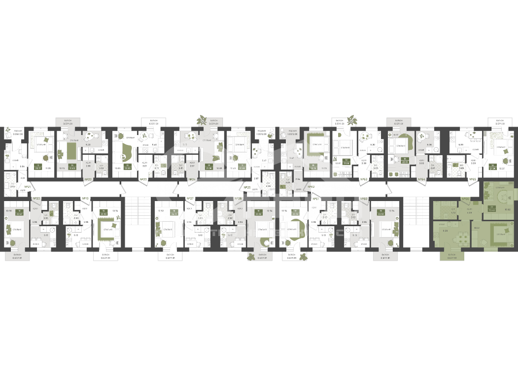 Продажа 2-комнатной новостройки, Гурьевск, Переулок Байдукова,  3