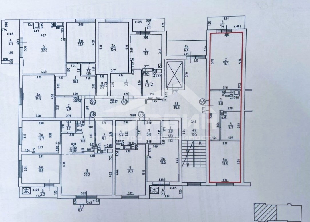 Продажа 1-комнатной квартиры, Калининград, Тихорецкий,  Проезд